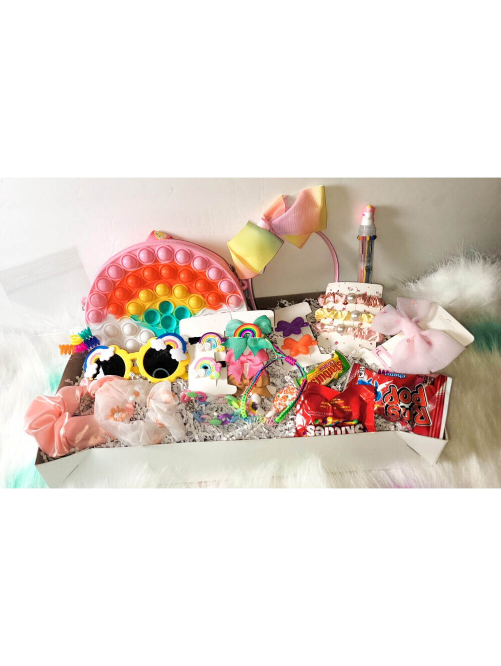 Rainbow Girls Gift Box with Pink Theme - Relaxation and Self